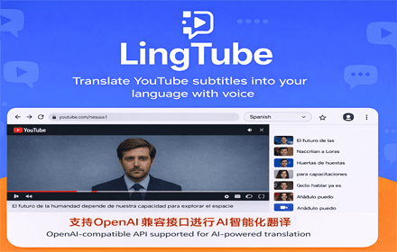 LingTube - YouTube Subtitle Translator & AI Dubbing